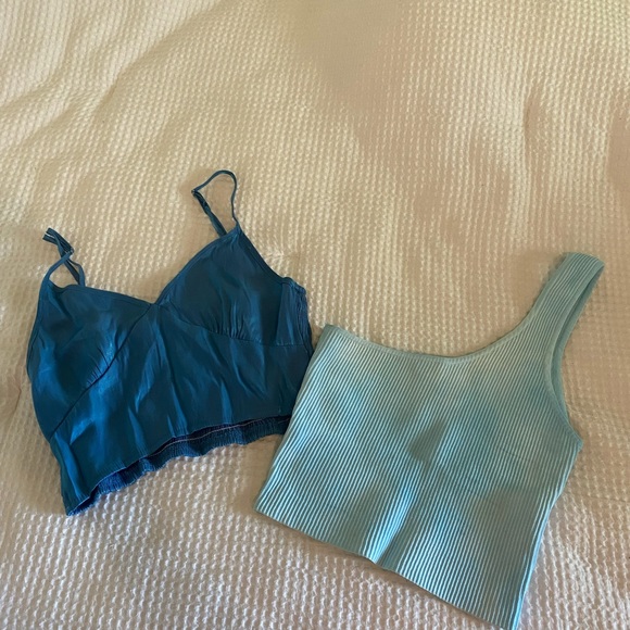 Pacsun blue tank bundle ( one Kendal and Kylie) - Picture 1 of 2
